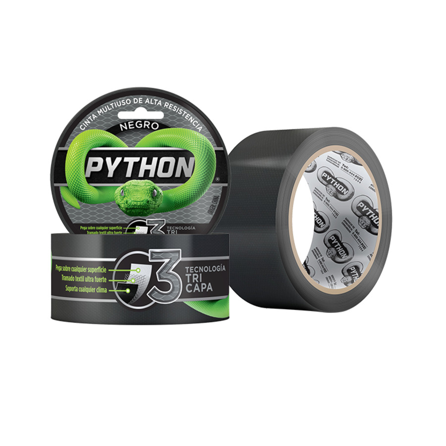 Python Cinta Multiuso Alta Resistencia · Negra